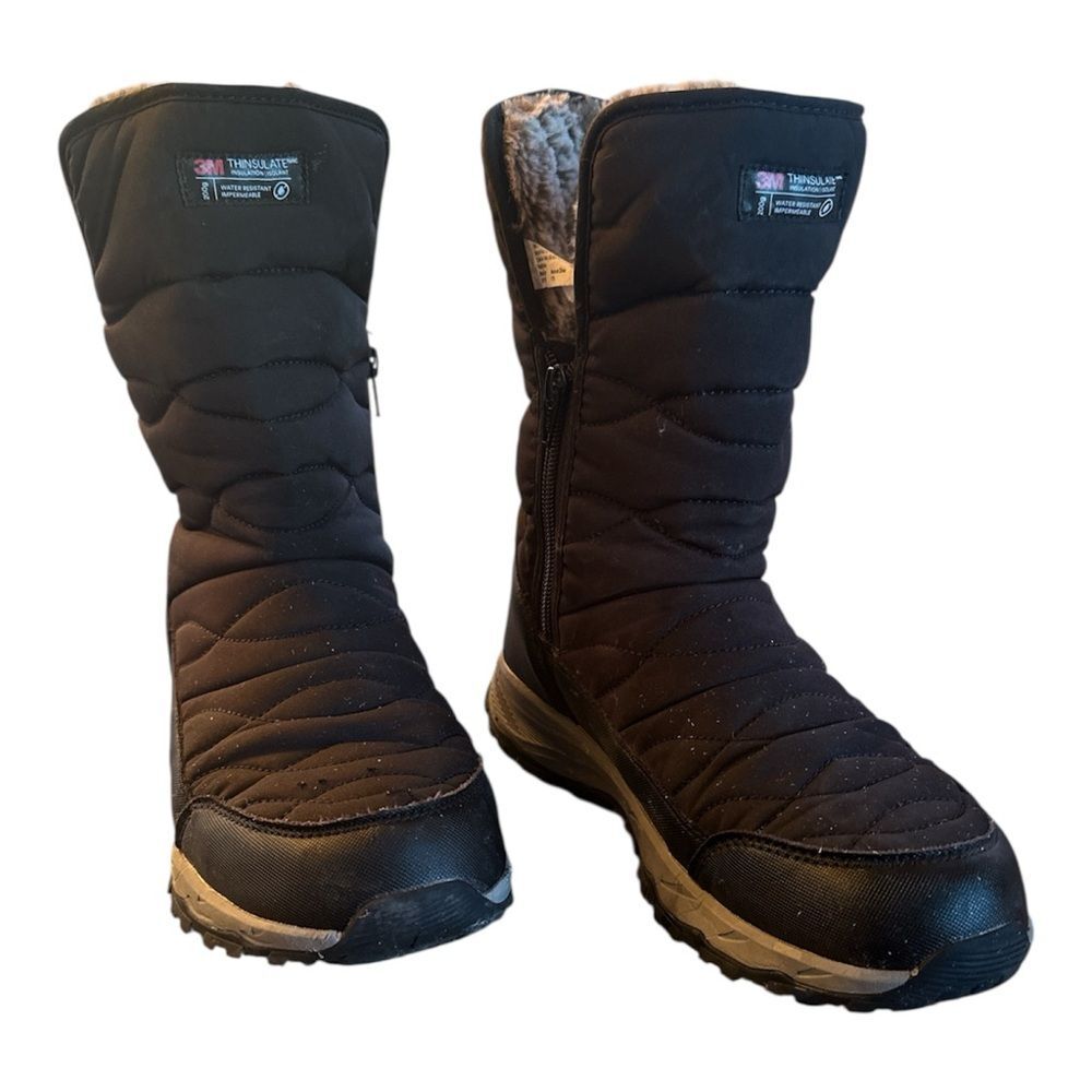 Ozark Trail Puffer Snow Boots Size 8 Thinsulate Water-Resistant Winter Boots - Picture 2 of 5